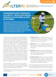 Transdisciplinary research in eLTER RI (eLTSER Platforms) cover